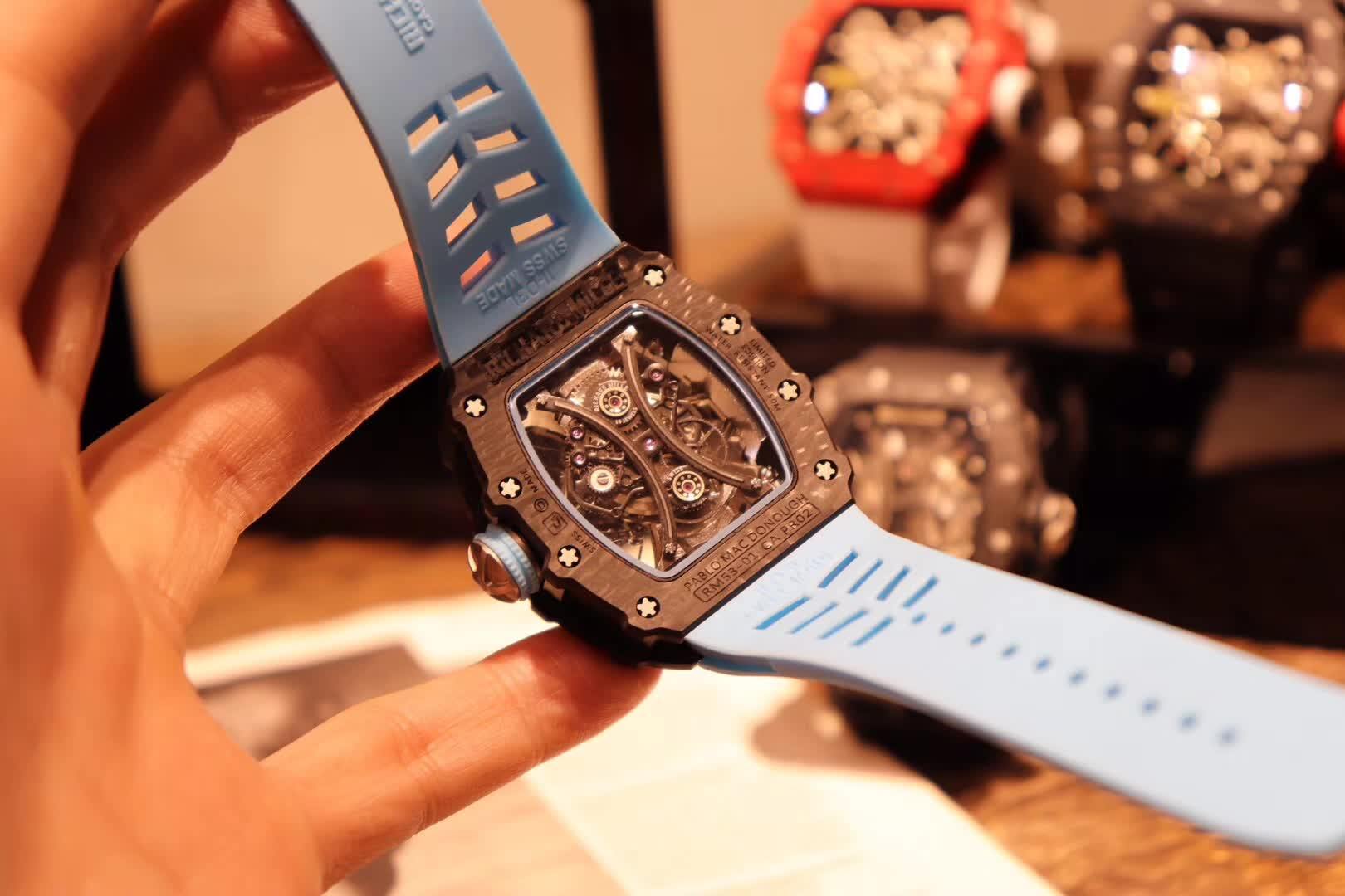 RM53-01 Tourbillon Pablo Mac Donough Black Carbon Fiber Case - 图片 5