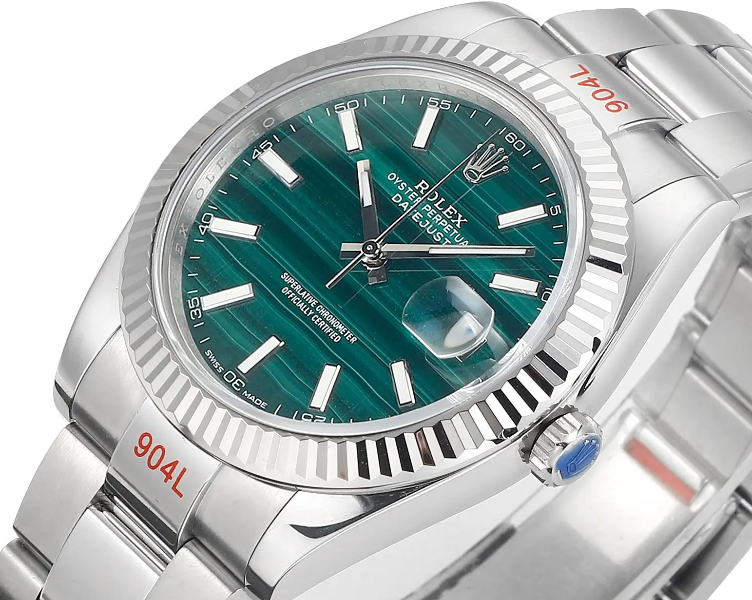 Rolex Datejust 41 Custom Malachite Dial – Premium Super Clone Rolex Luxury Timepiece - 图片 4