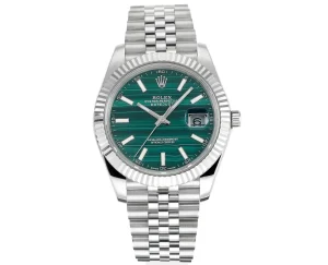Rolex Datejust 41 Custom Malachite Dial Green Watch – F8 Exclusive Series Super Clone Rolex Collection
