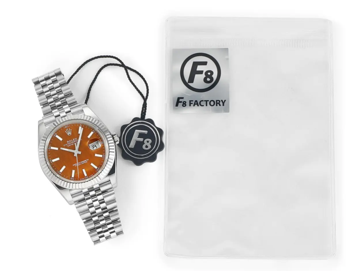 Rolex Datejust 41 Custom Orange Dial Steel - 图片 6