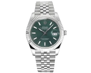 VS Factory Rolex Datejust 41mm Green Dial Stainless Steel Jubilee Bracelet