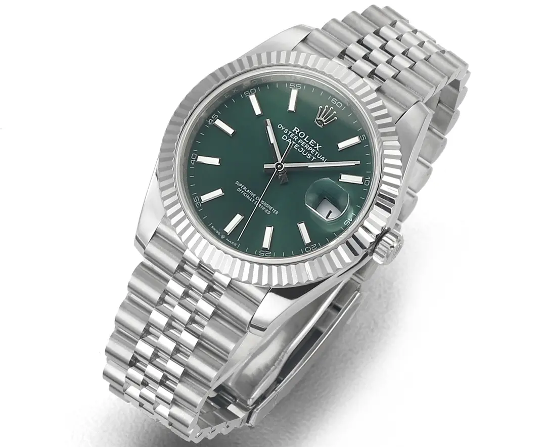 VS Factory Rolex Datejust 41mm Green Dial Stainless Steel Jubilee Bracelet - 图片 2