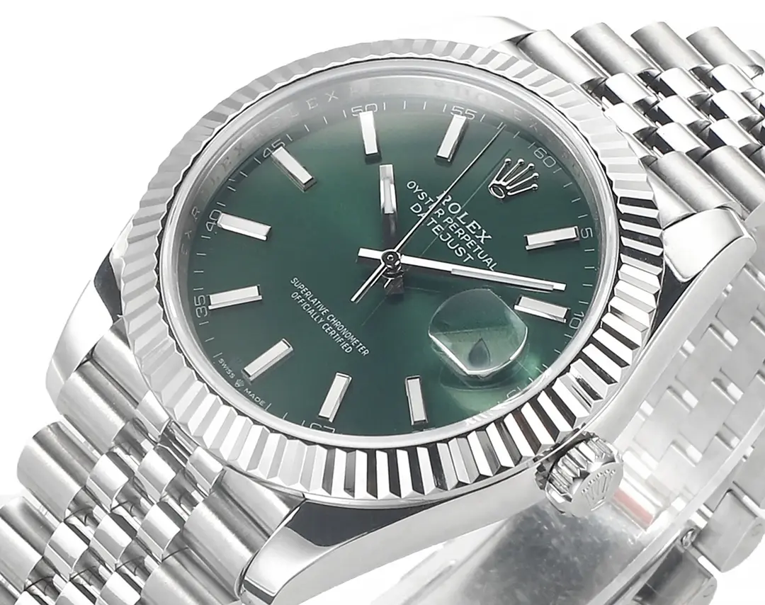 VS Factory Rolex Datejust 41mm Green Dial Stainless Steel Jubilee Bracelet - 图片 3