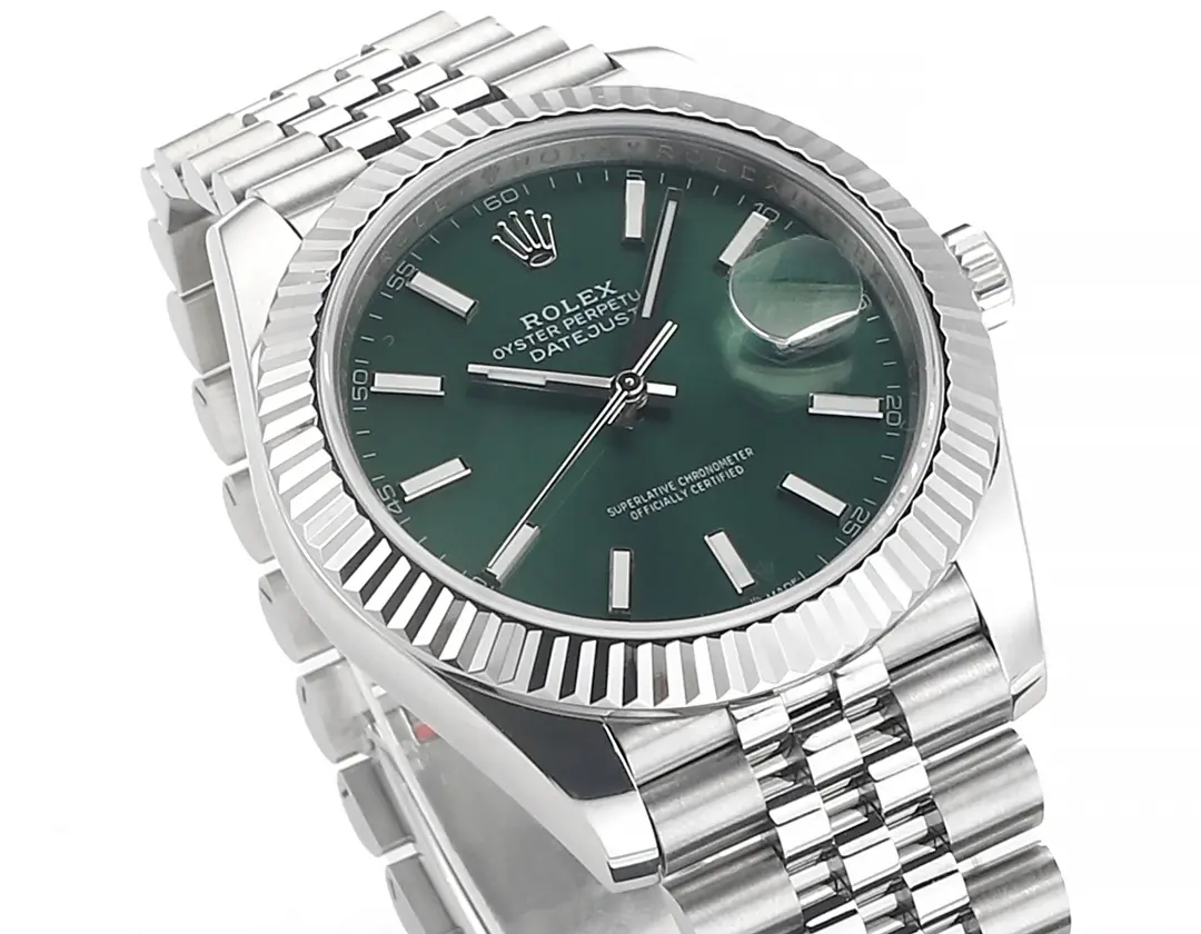 VS Factory Rolex Datejust 41mm Green Dial Stainless Steel Jubilee Bracelet - 图片 4