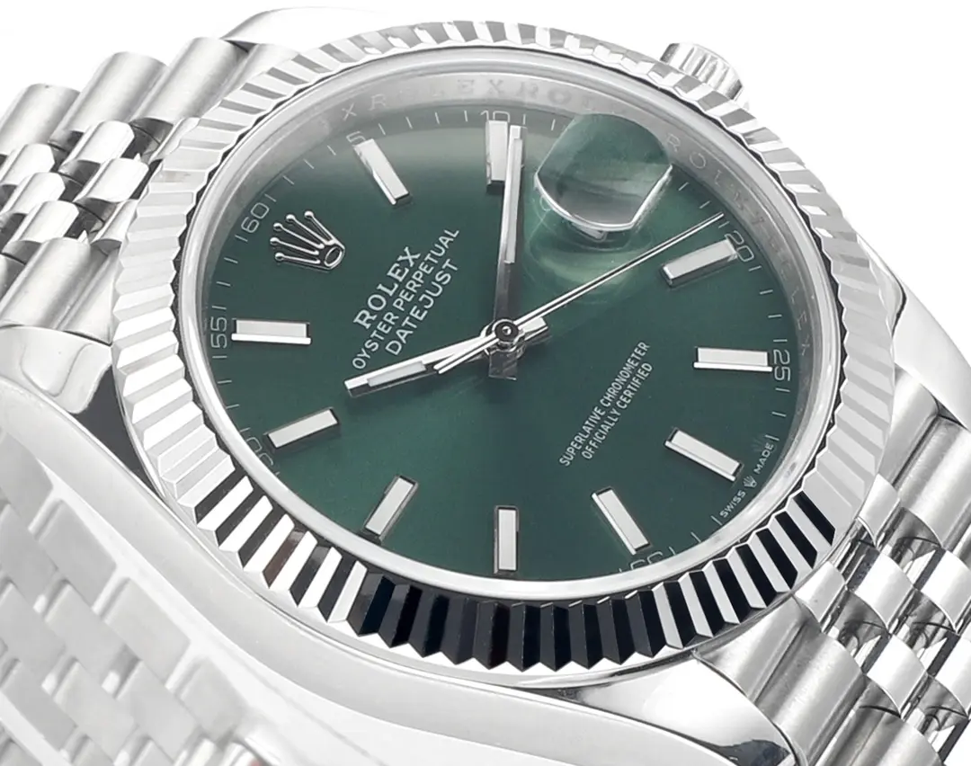 VS Factory Rolex Datejust 41mm Green Dial Stainless Steel Jubilee Bracelet - 图片 5