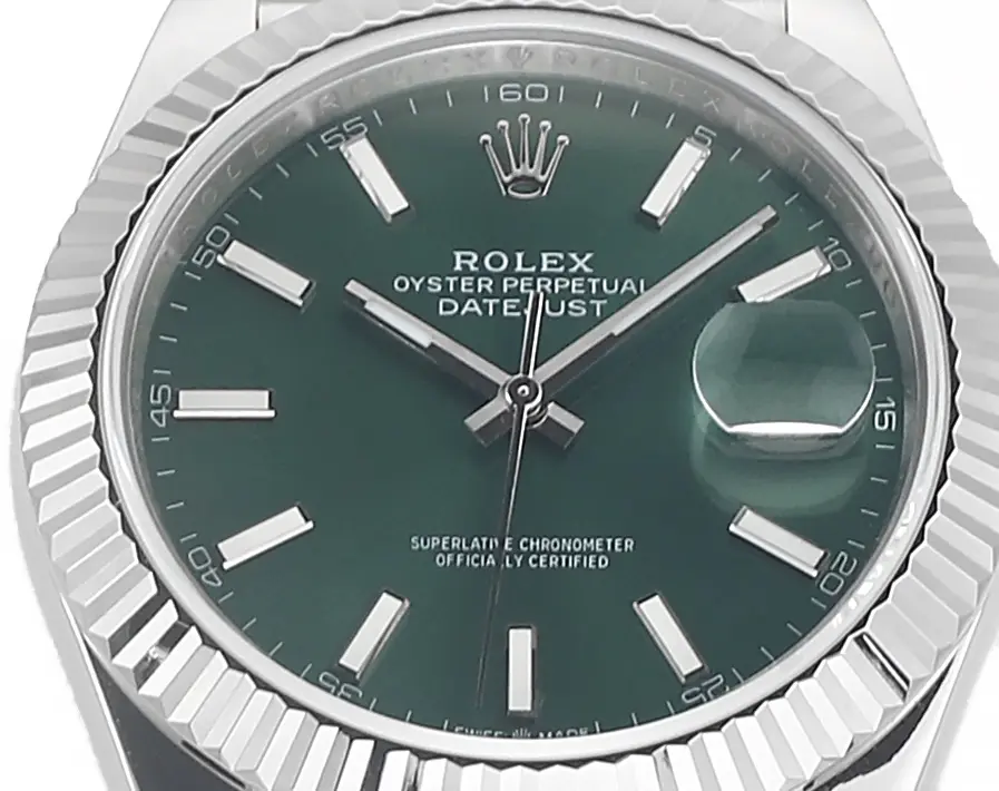 VS Factory Rolex Datejust 41mm Green Dial Stainless Steel Jubilee Bracelet - 图片 6