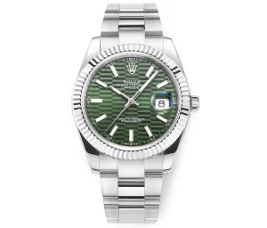 Rolex Datejust 41mm Green Fluted Bezel – Super Clone VSF Watches Edition