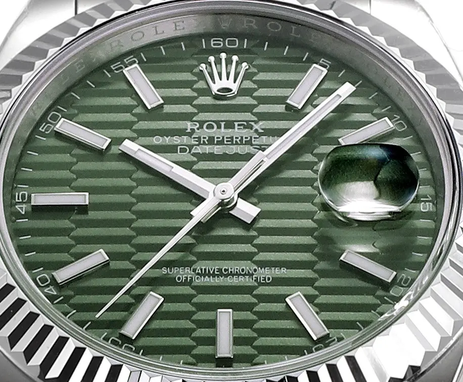 Rolex Datejust 41mm Green Fluted Bezel – Super Clone VSF Watches Edition - 图片 6