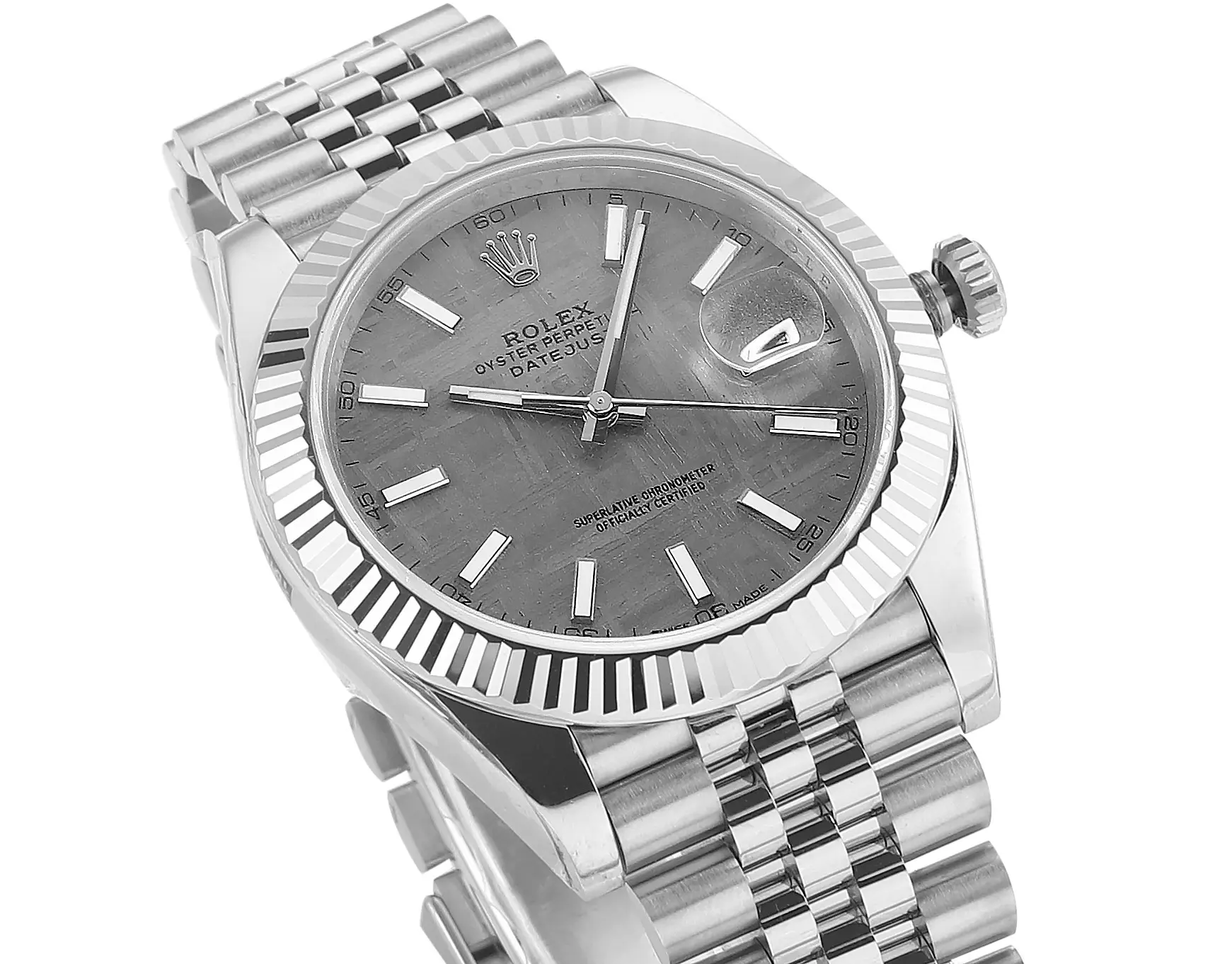 Rolex Datejust 41mm Meteorite Dial Stainless Steel Watch – Silver Edition - 图片 2