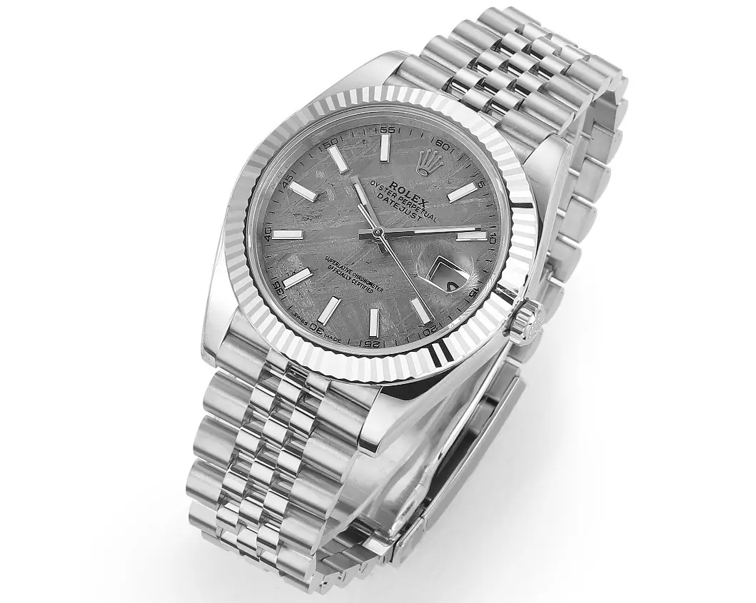 Rolex Datejust 41mm Meteorite Dial Stainless Steel Watch – Silver Edition - 图片 3