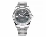 Rolex Datejust 41mm – Silver Stainless Steel with Grey Dial