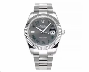 Rolex Datejust 41mm – Silver Stainless Steel with Grey Dial
