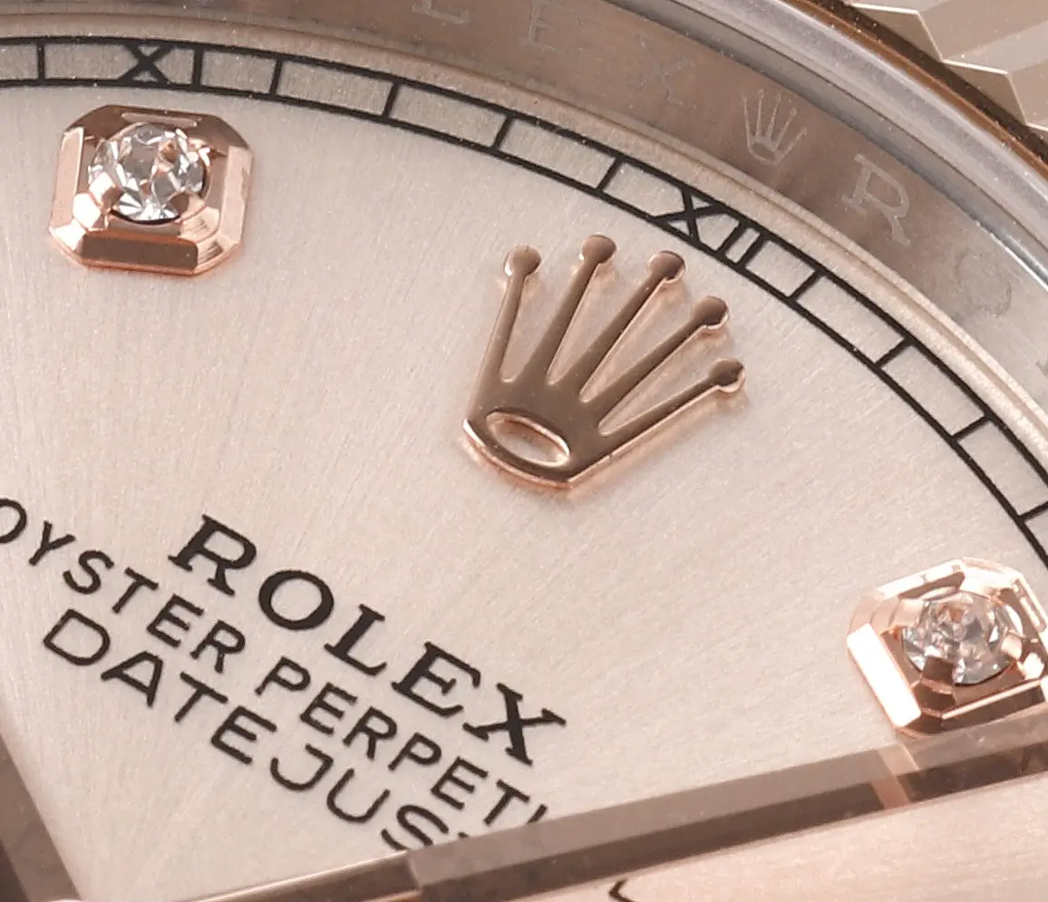 Rolex Datejust 41mm Two-Tone Rose Gold and Stainless Steel Watch with Diamond Dial – Super Clone - 图片 6