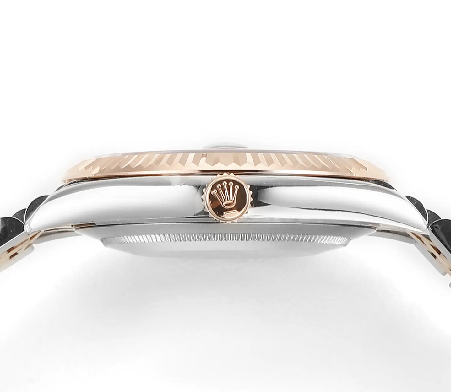 Rolex Datejust 41mm Watch – Brown Dial, Two-Tone Steel and Rose Gold, Fluted Bezel, Super Clone - 图片 7
