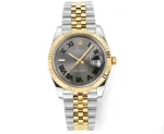 Rolex Datejust 41mm Watch – Two-Tone Steel and Gold with Grey Dial – Super Clone VSF Watch