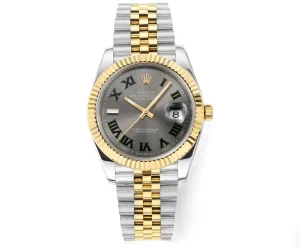 Rolex Datejust 41mm Watch – Two-Tone Steel and Gold with Grey Dial – Super Clone VSF Watch