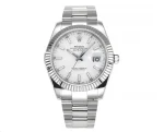 Rolex Datejust Silver Fluted Bezel Stainless Steel Watch with New 3235 Movement –  Super Clone Collectio