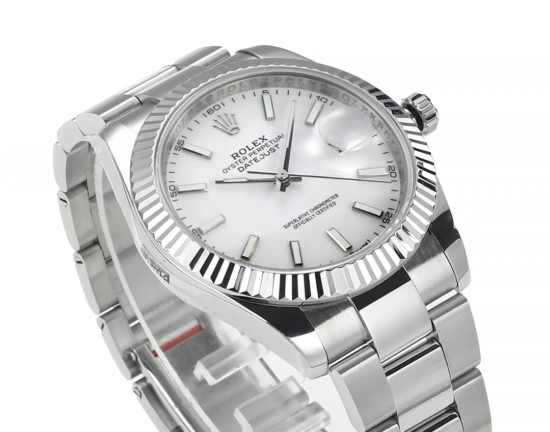 Rolex Datejust Silver Fluted Bezel Stainless Steel Watch with New 3235 Movement – Super Clone Collectio - 图片 2