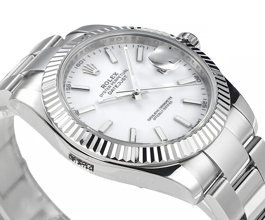 Rolex Datejust Silver Fluted Bezel Stainless Steel Watch with New 3235 Movement – Super Clone Collectio - 图片 3