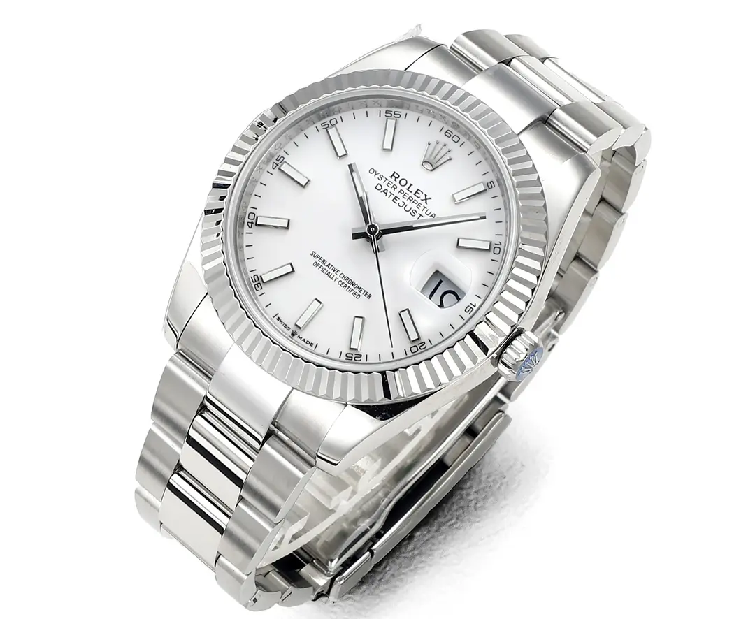Rolex Datejust Silver Fluted Bezel Stainless Steel Watch with New 3235 Movement – Super Clone Collectio - 图片 4