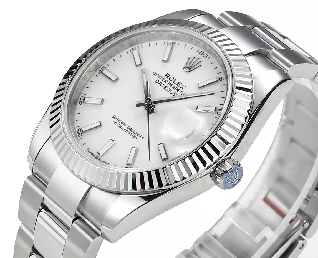 Rolex Datejust Silver Fluted Bezel Stainless Steel Watch with New 3235 Movement – Super Clone Collectio - 图片 5