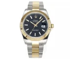 Rolex Datejust Two-Tone Black Dial Automatic Watch with 3235 Movement – Super Clone