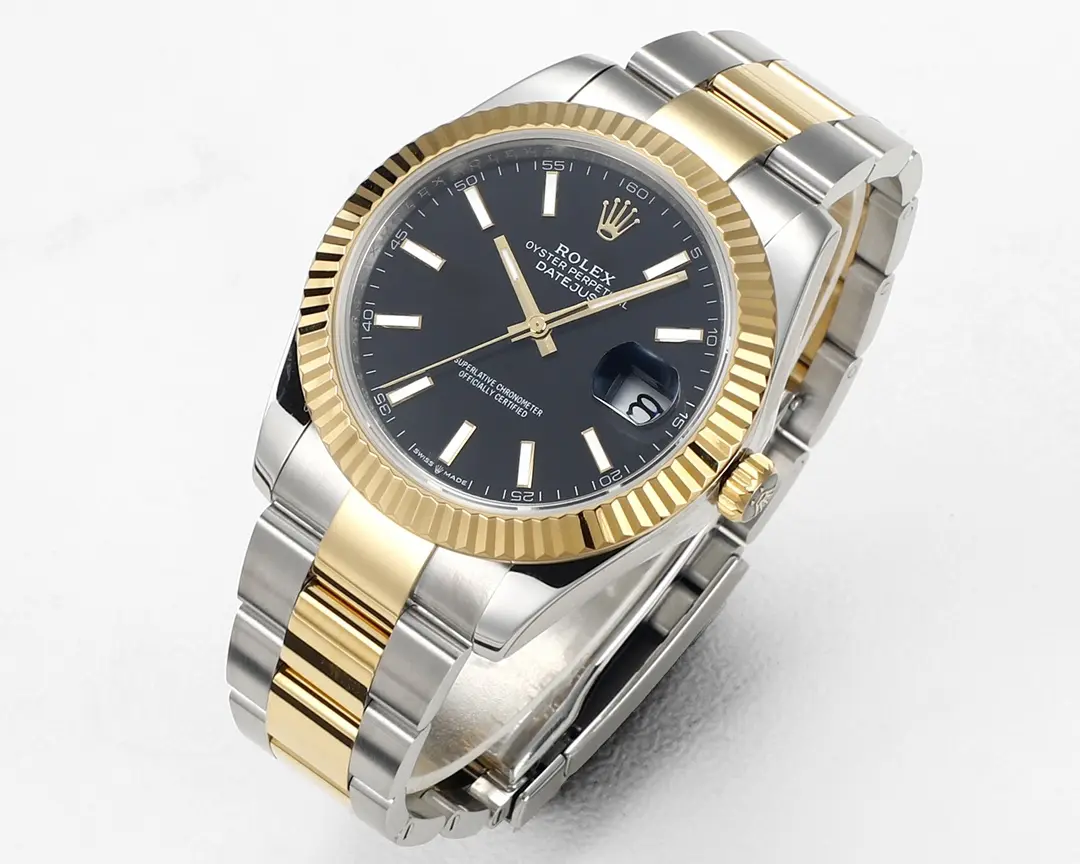 Rolex Datejust Two-Tone Black Dial Automatic Watch with 3235 Movement – Super Clone - 图片 2