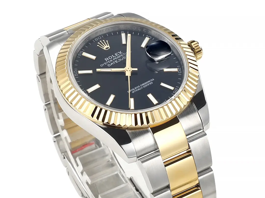 Rolex Datejust Two-Tone Black Dial Automatic Watch with 3235 Movement – Super Clone - 图片 3