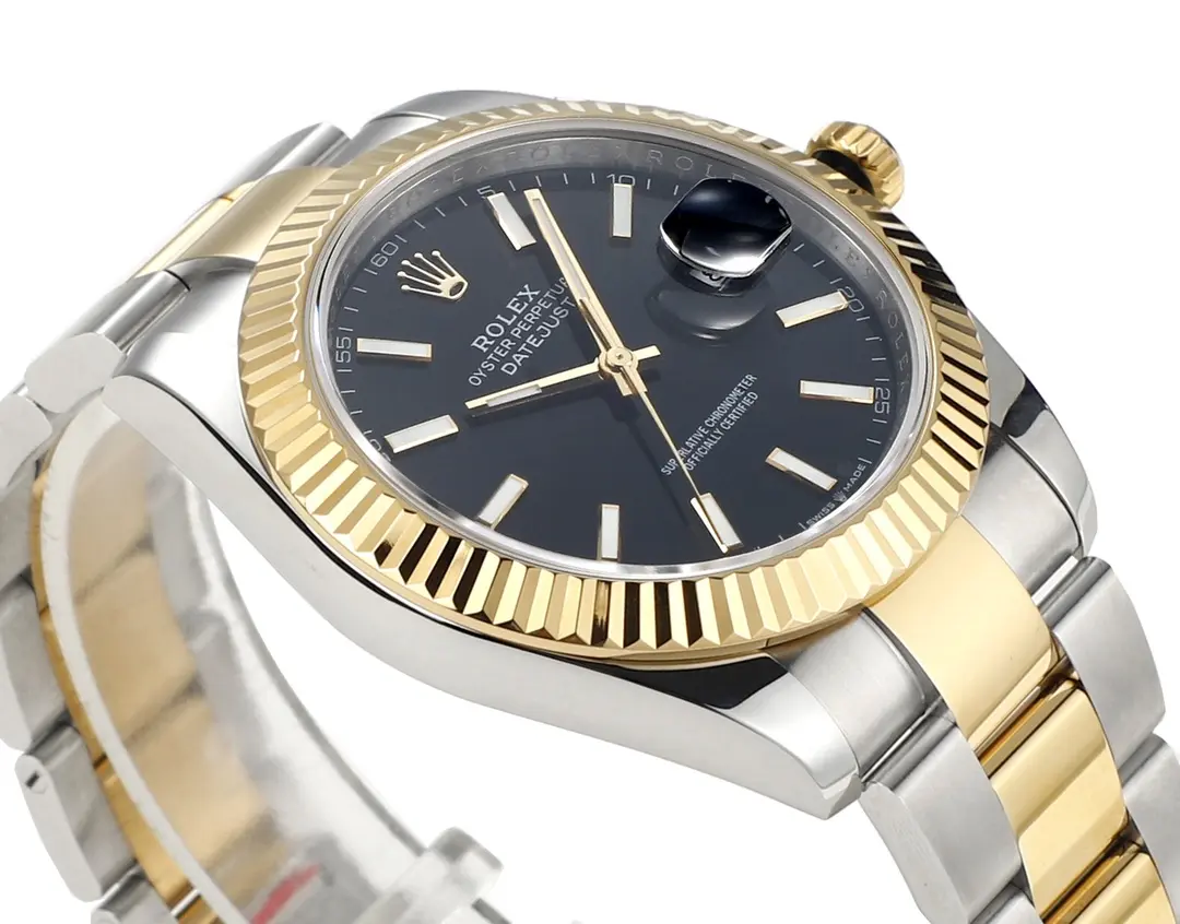 Rolex Datejust Two-Tone Black Dial Automatic Watch with 3235 Movement – Super Clone - 图片 4