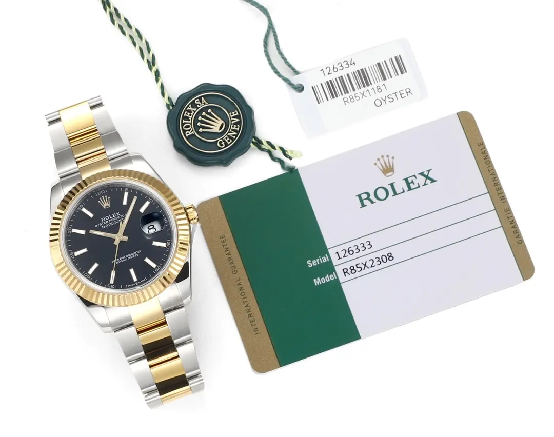 Rolex Datejust Two-Tone Black Dial Automatic Watch with 3235 Movement – Super Clone - 图片 9