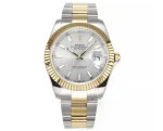 Rolex Datejust Two-Tone Silver Dial Automatic Watch with 3235 Movement – Super Clone