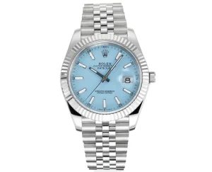 Rolex Datejust with Blue Dial, Oyster Perpetual Movement, and Super Clone Quality