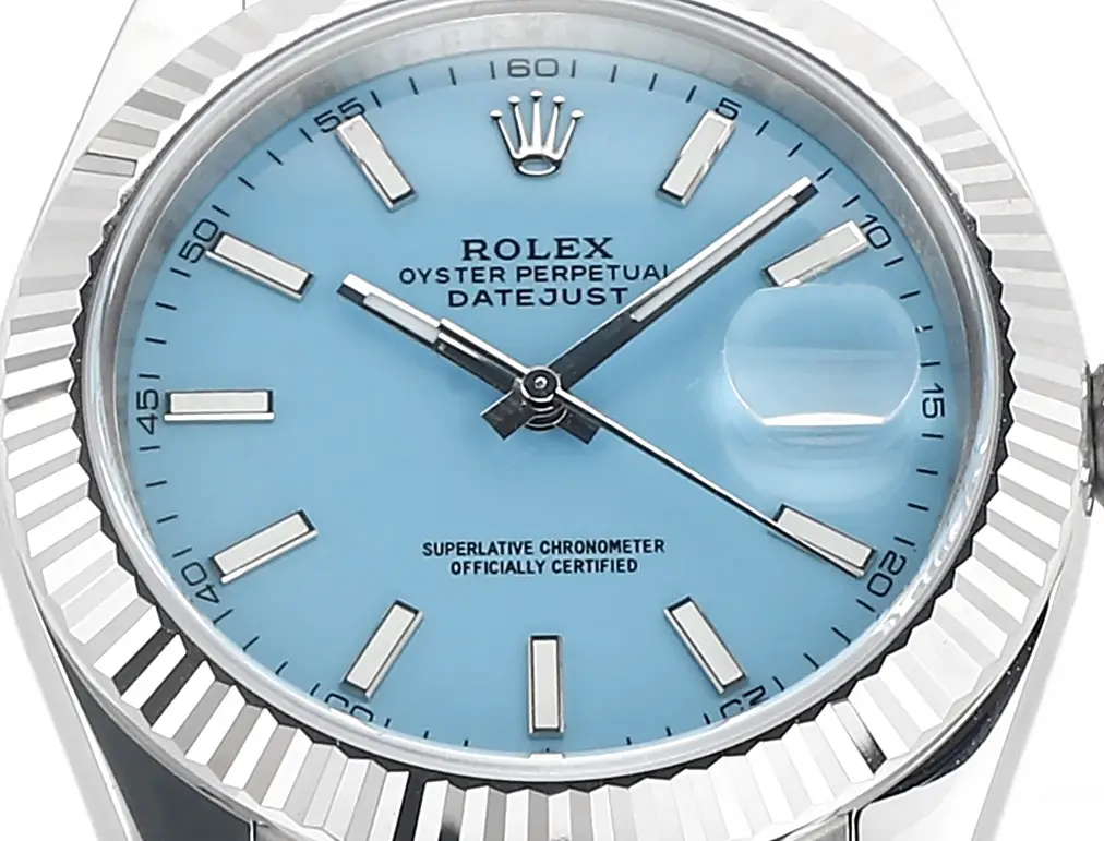 Rolex Datejust with Blue Dial, Oyster Perpetual Movement, and Super Clone Quality - 图片 6