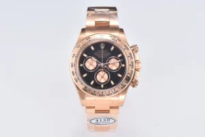 Rolex Daytona 116505 Full Rose Gold with Black Enamel Dial – Luxury Chronograph Watch