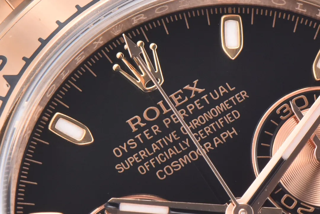 Rolex Daytona 116505 Full Rose Gold with Black Enamel Dial – Luxury Chronograph Watch - 图片 5