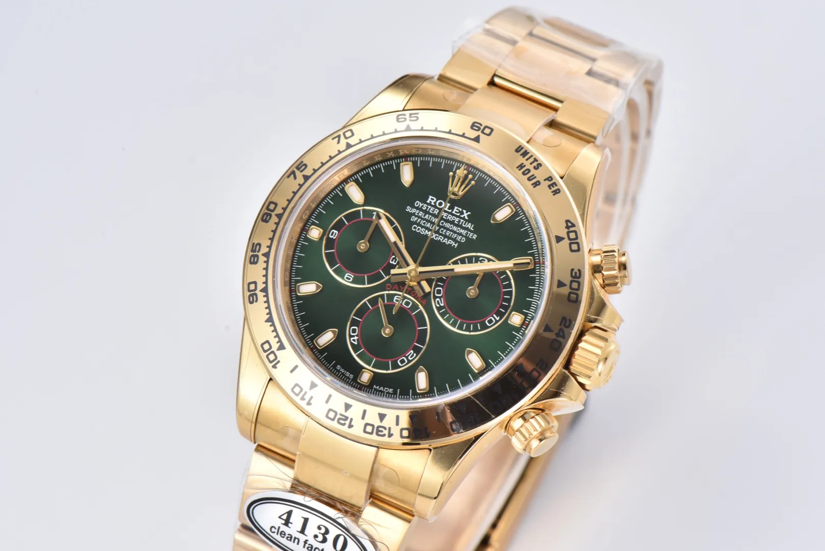 Rolex Daytona 116508 Green Gold Full Gold VSF Luxury Watch - 图片 2