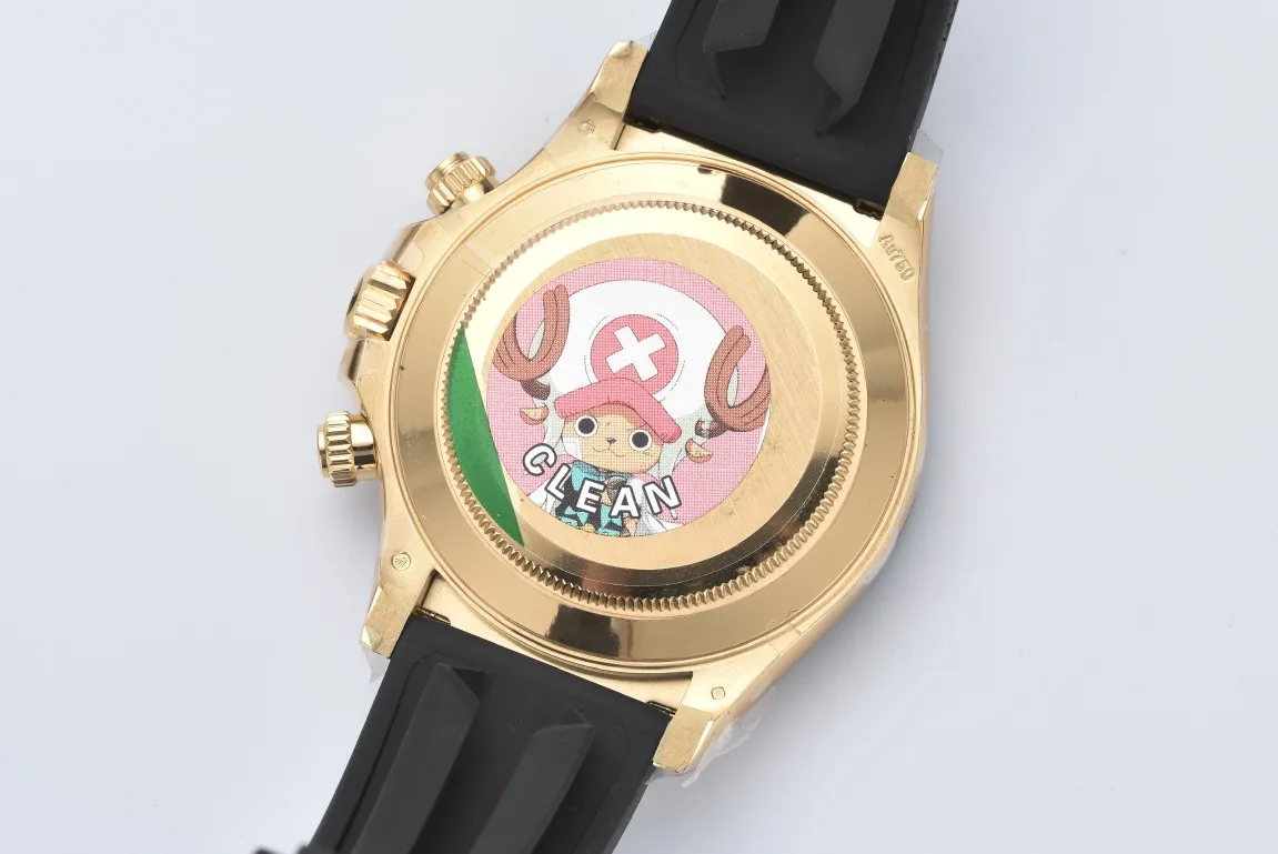 Rolex Daytona 116518 Champagne Dial – Full Gold with Black Rubber Strap - 图片 3