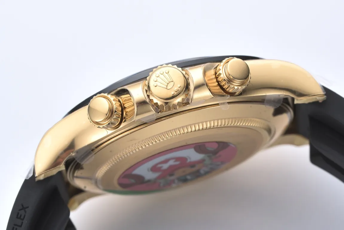 Rolex Daytona 116518 Champagne Dial – Full Gold with Black Rubber Strap - 图片 8