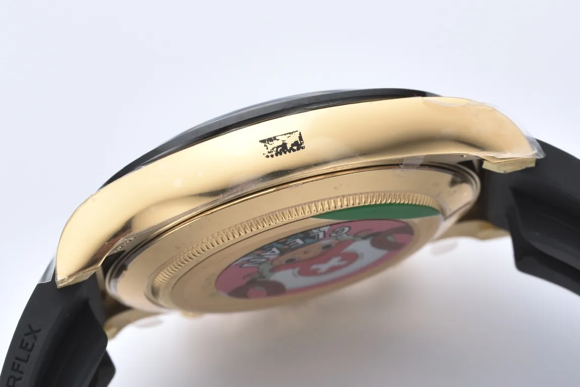 Rolex Daytona 116518 Champagne Dial – Full Gold with Black Rubber Strap - 图片 9