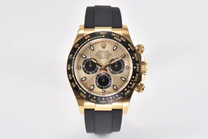 VS Factory Rolex Daytona 116518 – Gold with Rubber Strap