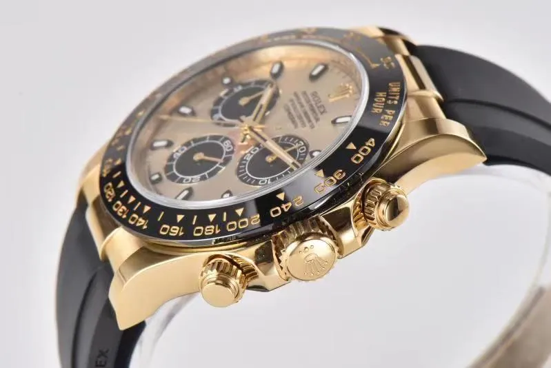 VS Factory Rolex Daytona 116518 – Gold with Rubber Strap - 图片 2
