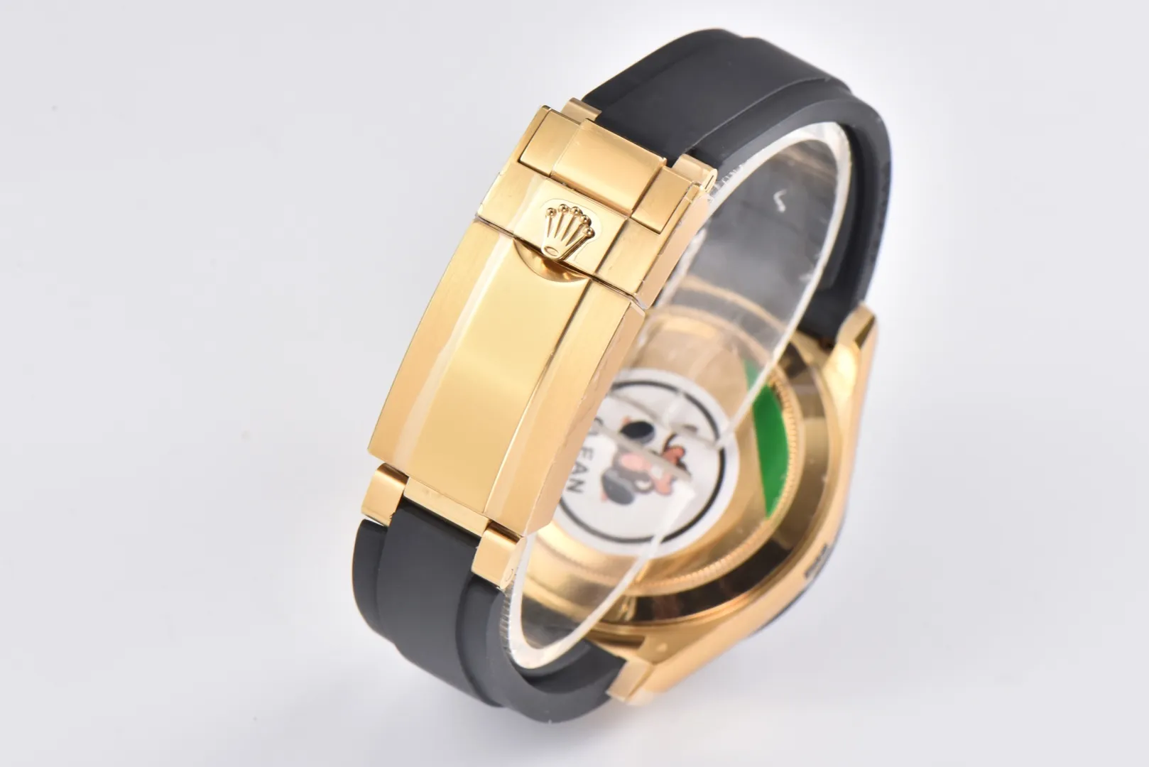 Rolex Daytona Little Devil – Black Dial, Gold Case, Rubber Strap - 图片 5