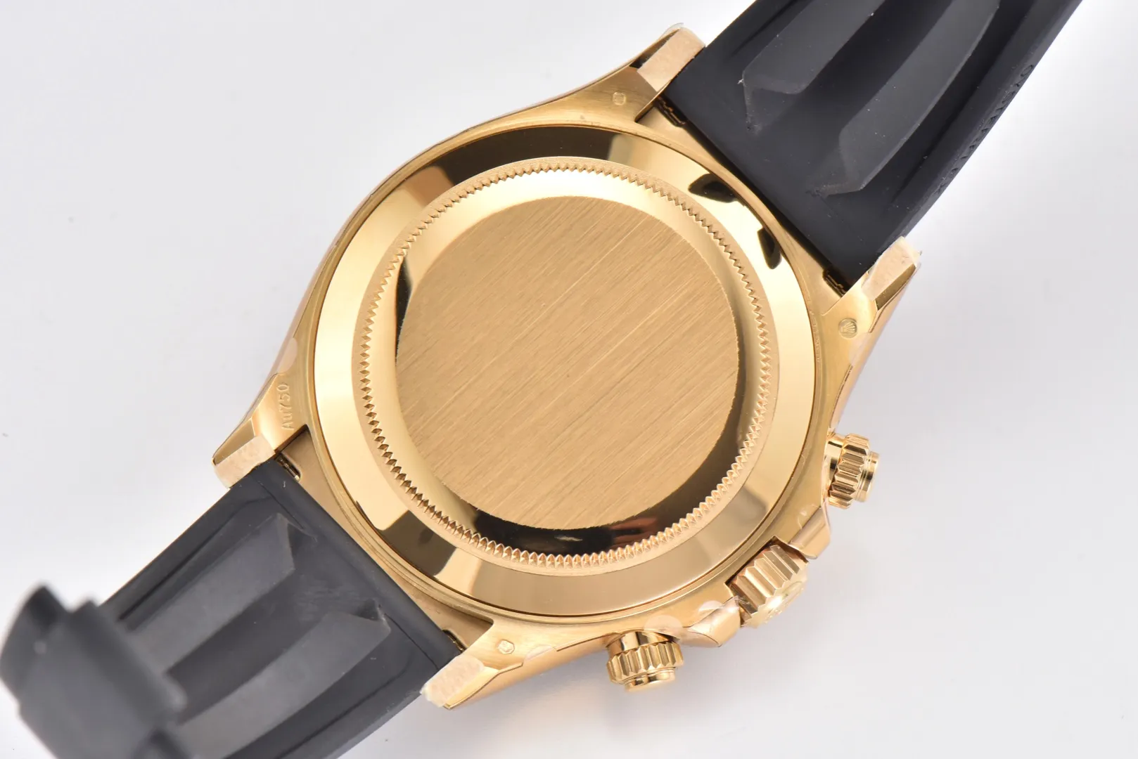 Rolex Daytona Little Devil – Black Dial, Gold Case, Rubber Strap - 图片 9