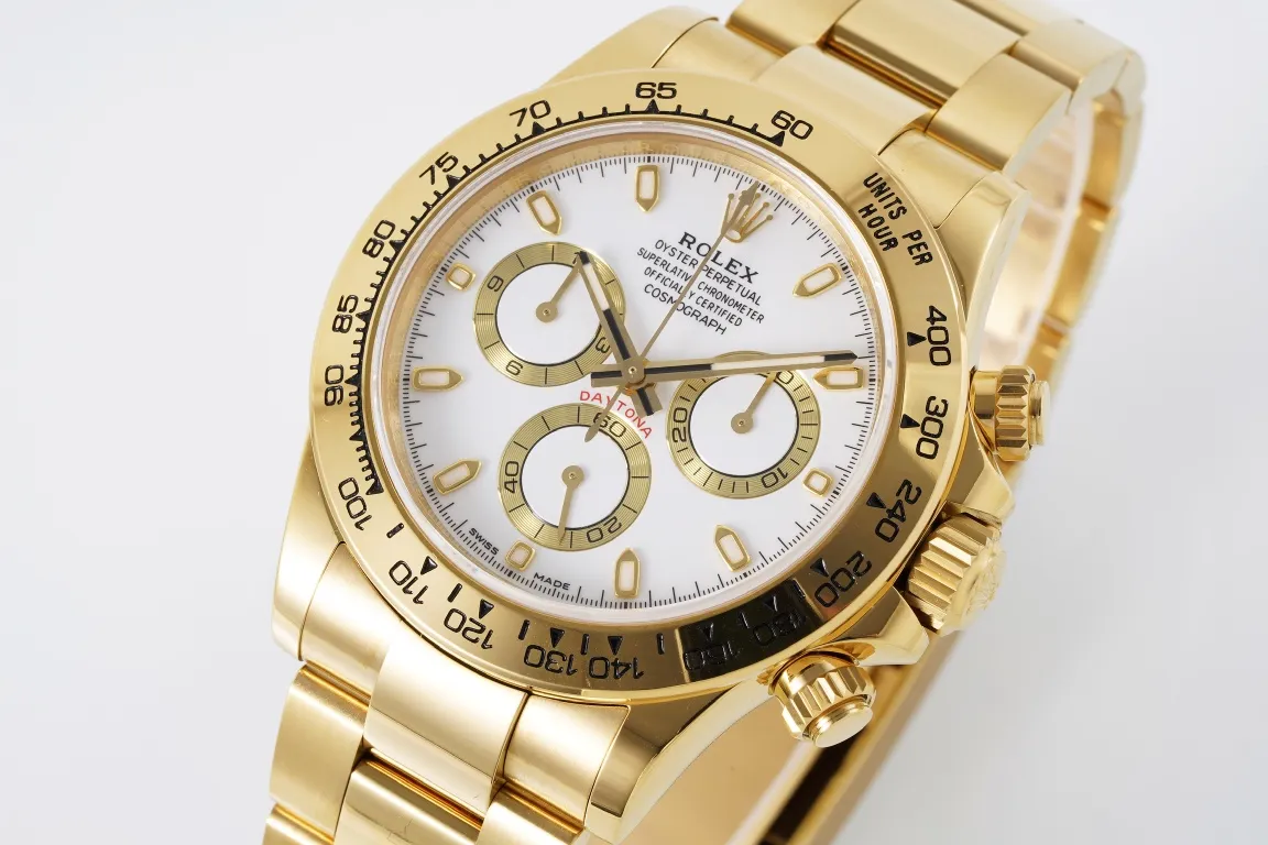 Rolex Daytona 4130 Gold Full Gold Chronograph Watch – Swiss A-Grade Watches Quality - 图片 3