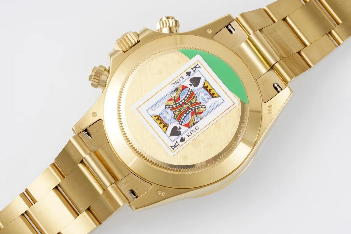 Rolex Daytona 4130 – Gold with Black Dial – Luxury Chronograph Watch Collection - 图片 6