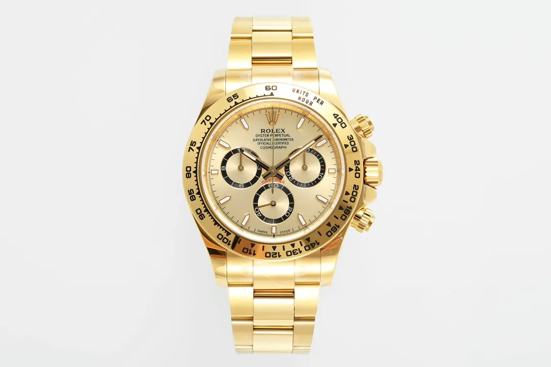 Rolex Daytona 60th Anniversary Edition – Gold Chronograph Watch with Ceramic Bezel and Superior Craftsmanship