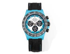 Rolex Daytona Carbon Fiber Custom Edition – Blue with Luminous Case and Strap by VSF Watches Official Store