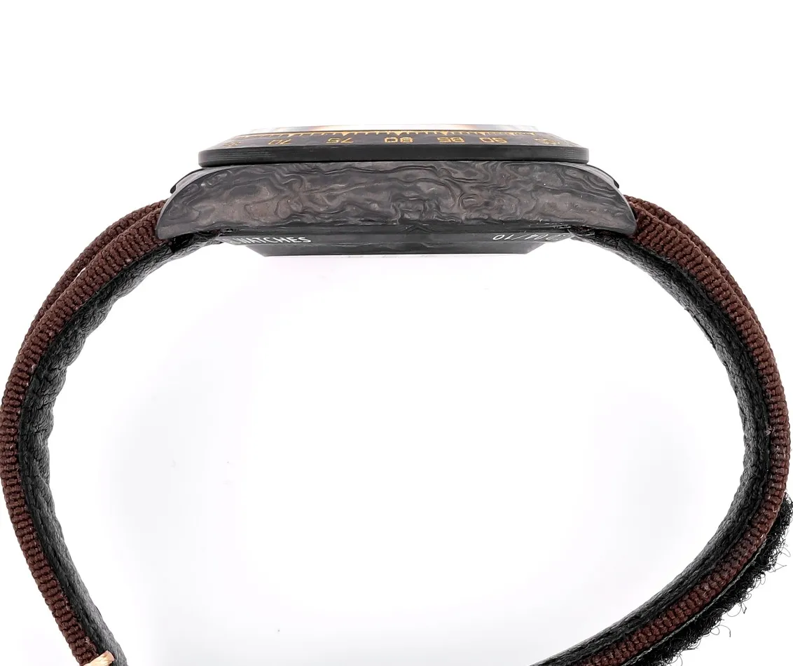 Rolex Daytona Carbon Fiber Custom Edition Watch – Black with Brown Strap by VSF Watches Official - 图片 6