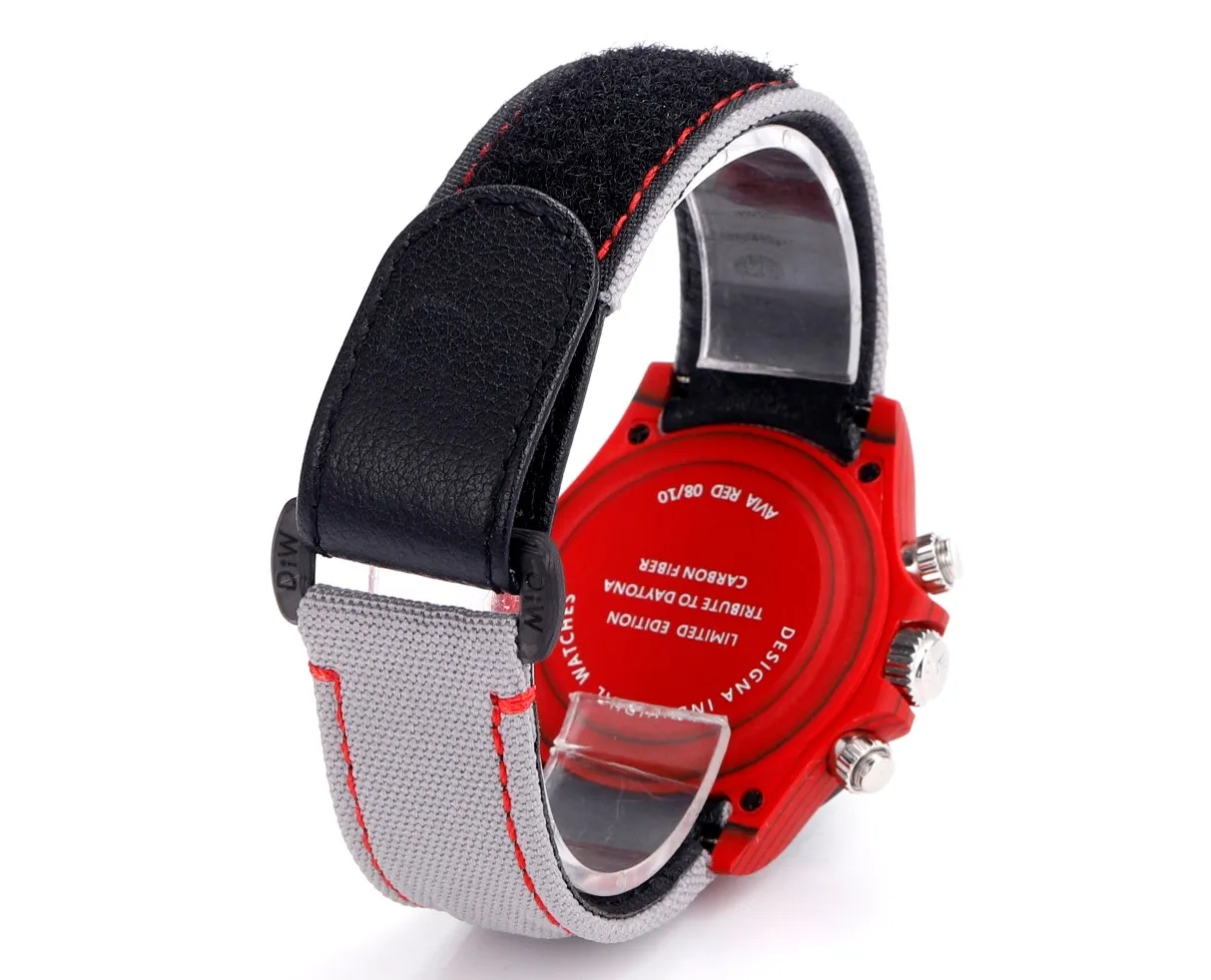 Rolex Daytona Carbon Fiber Night Glow Case Watch – Red Dial, Grey Strap by VSF Watches Official - 图片 7