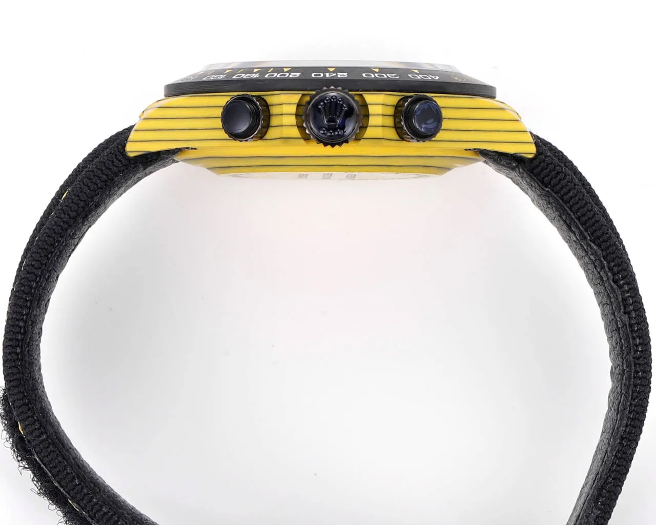 Rolex Daytona Carbon Fiber Night Glow Case Watch – Yellow with Black Strap by VSF Watches Official Store - 图片 5
